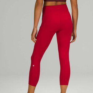 NWT Fast and Free HR Crop 23” - Dark Red